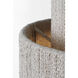 Chapman & Myers Dorado LED 15.25 inch Antique-Burnished Brass and Washed Abaca Pendant Ceiling Light