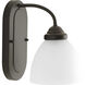 Heart 1 Light 5.75 inch Antique Bronze Bath Vanity Wall Light