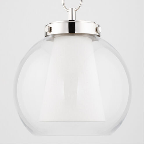 Sasha LED 15 inch Polished Nickel Pendant Ceiling Light
