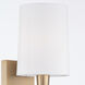 Trenton Bath Sconce Wall Light in Aged Brass