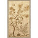 Chinoiserie on Gold I Brown and Beige and Metallic Framed Art, The Studio