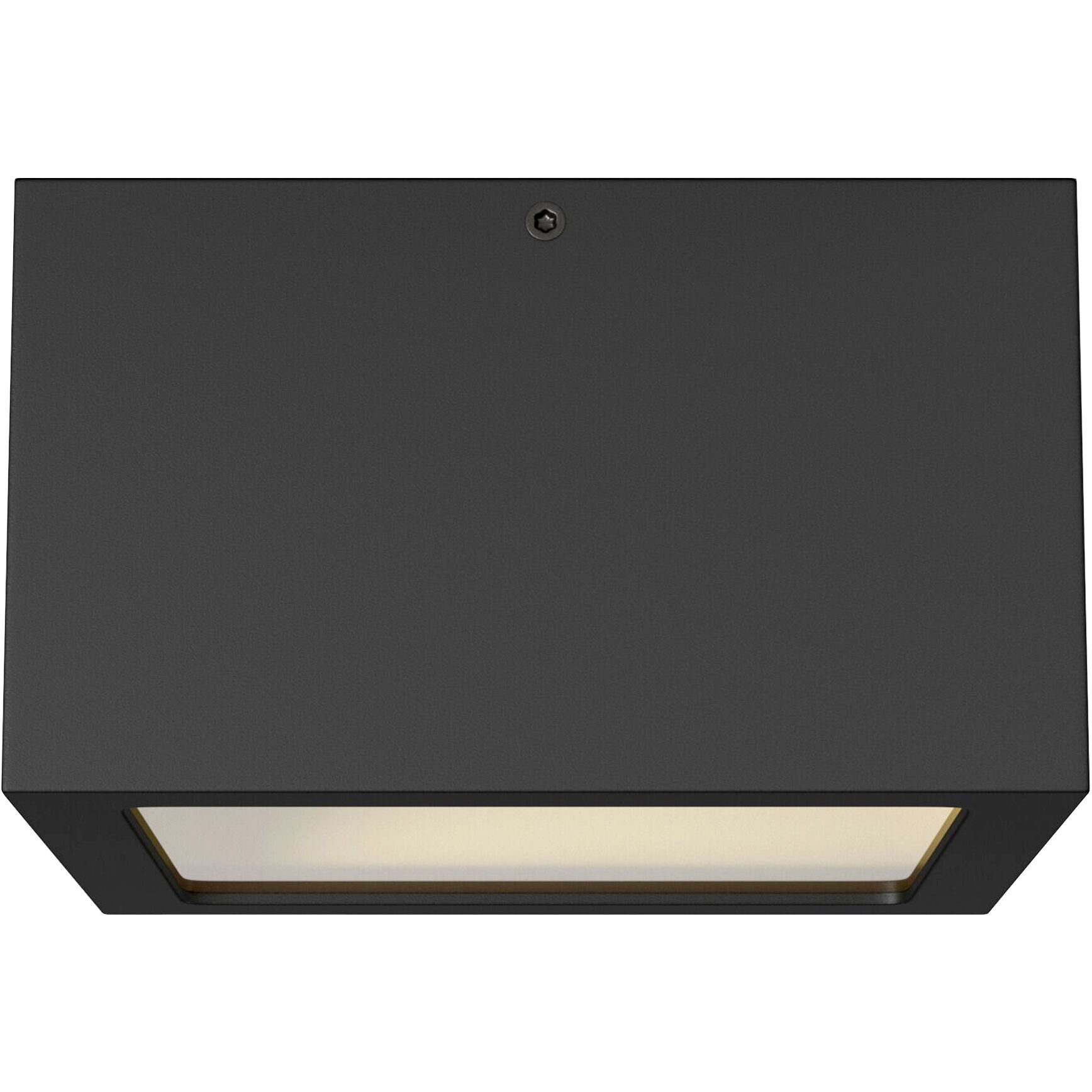 Kube LED 6 inch Satin Black Outdoor Flush Mount
