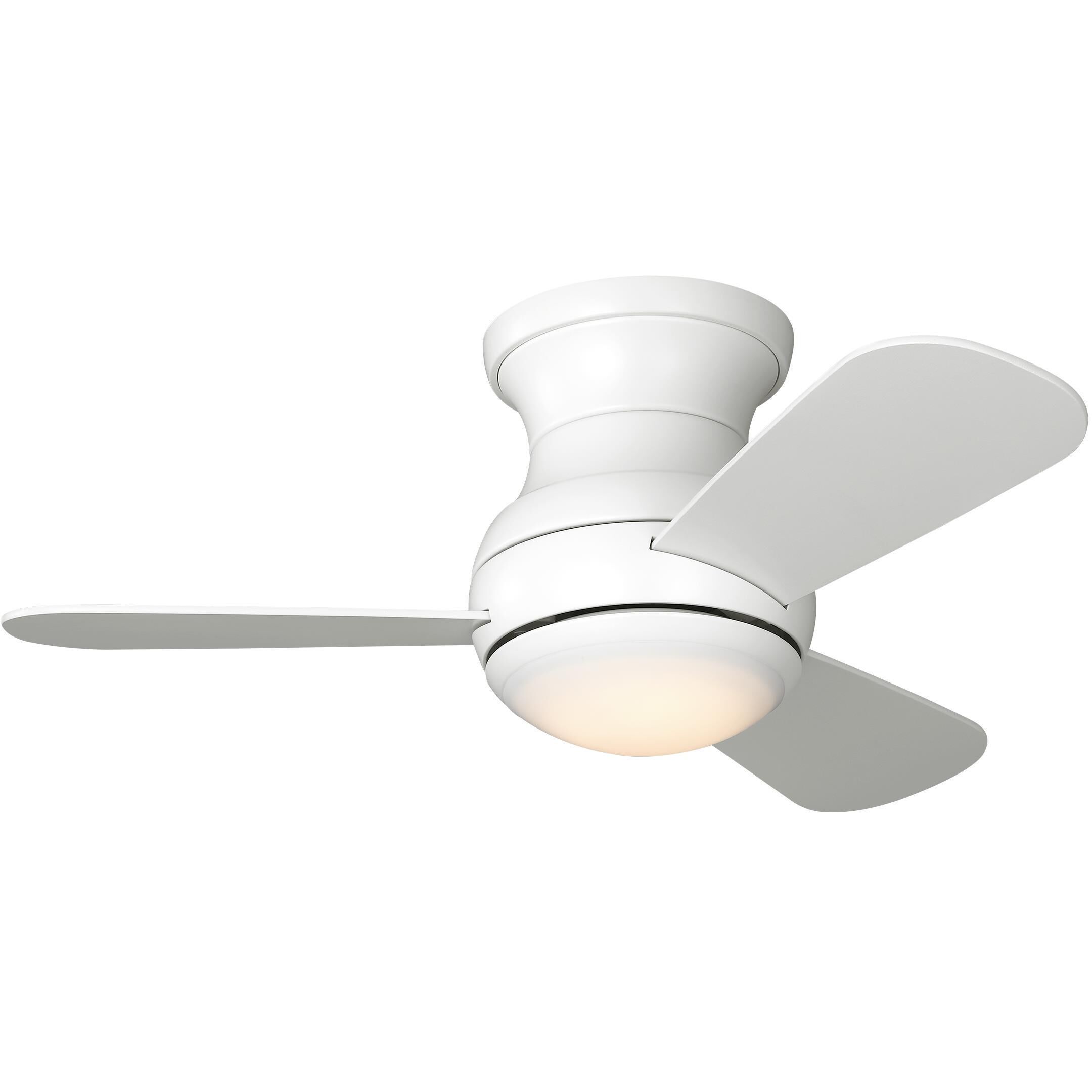 Orbis 32 Hugger LED 32 inch Matte White Ceiling Fan
