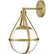 Colby 1 Light 9.25 inch Lacquered Brass Sconce Wall Light