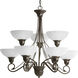 Pavilion 9 Light 33 inch Antique Bronze Chandelier Ceiling Light
