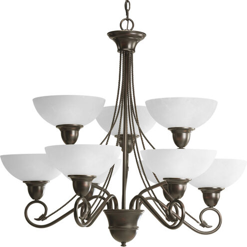 Pavilion 9 Light 33 inch Antique Bronze Chandelier Ceiling Light