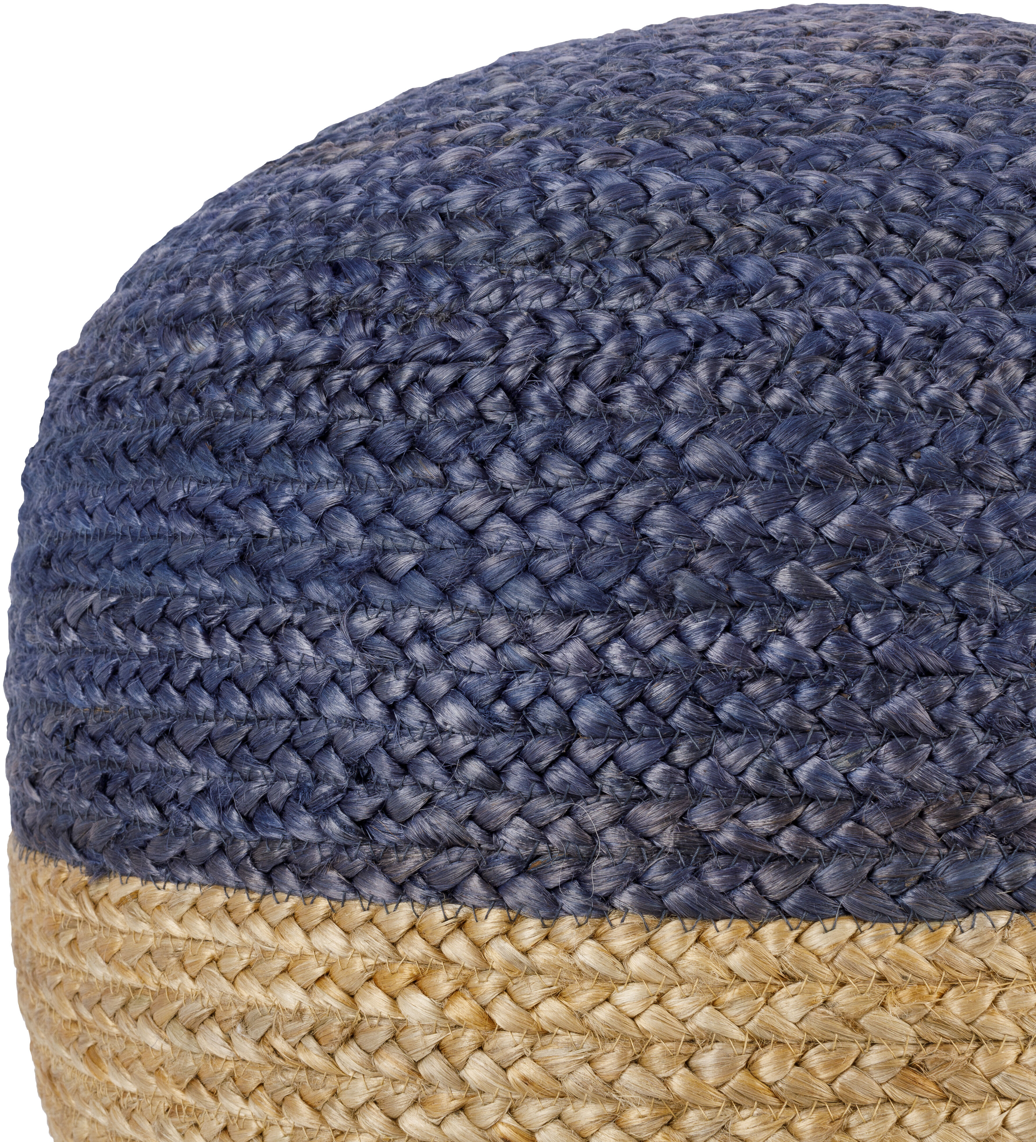 Kona 16 inch Dark Blue Pouf, Cylinder