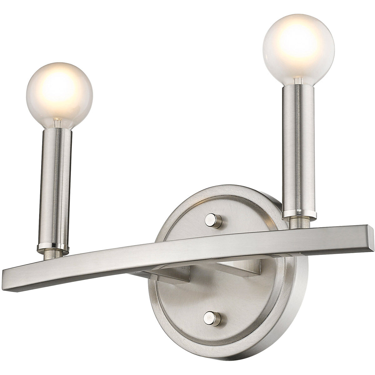 Sawyer 2 Light 12 inch Satin Nickel Vanity Light Wall Light