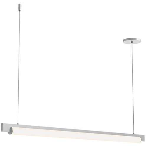 Keel LED 44 inch Bright Satin Aluminum Pendant Ceiling Light in 3000K