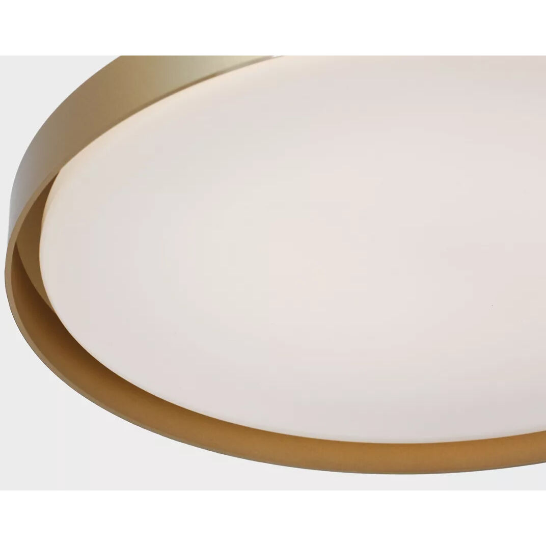 Nevado LED 12 inch Satin Brass Flush Mount Ceiling Light