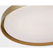 Nevado LED 12 inch Satin Brass Flush Mount Ceiling Light