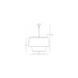 Decker 3 Light 24 inch Modern Brass Pendant Ceiling Light in Pearl Gray