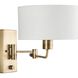 Carrick 1 Light 11 inch Vintage Brass Wall Light
