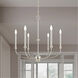 Cortlandt 6 Light 28 inch Polished Nickel Chandelier Ceiling Light
