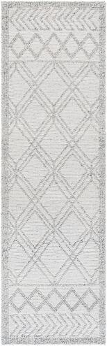 Napoli 96 X 30 inch White Rug, Runner
