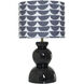 Cameron 28.5 inch 100.00 watt Gloss Black Table Lamp Portable Light