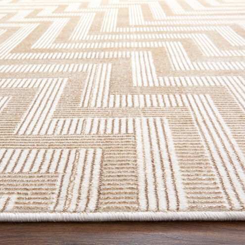 Livia 90 X 63 inch Gold Rug in 5 x 7