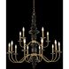 Piedra 15 Light 38 inch Brushed Brass Chandelier Ceiling Light