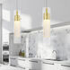 Olinda LED 2 inch Satin Gold Mini Pendant Ceiling Light