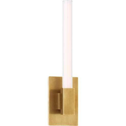 Ian K. Fowler Mafra LED 3 inch Hand-Rubbed Antique Brass Bath Sconce Wall Light, Small