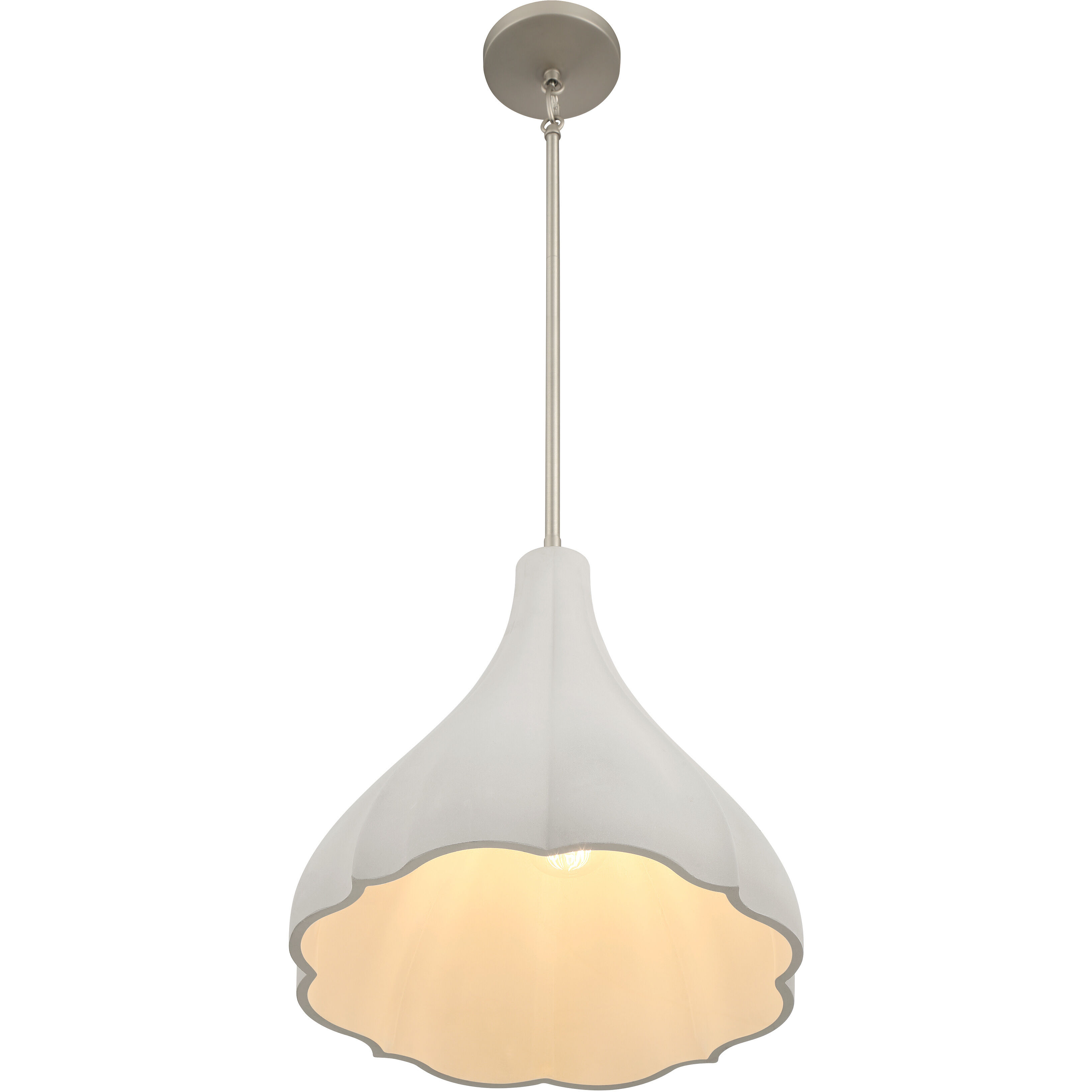 Sima 1 Light 12.25 inch Burnished Nickel Pendant Ceiling Light