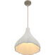 Sima 1 Light 12.25 inch Burnished Nickel Pendant Ceiling Light