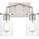 Beverlly 2 Light 13 inch Brushed Nickel Vanity Light Wall Light