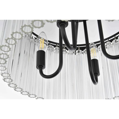 Harlow 4 Light 16 inch Black Flush Mount Ceiling Light