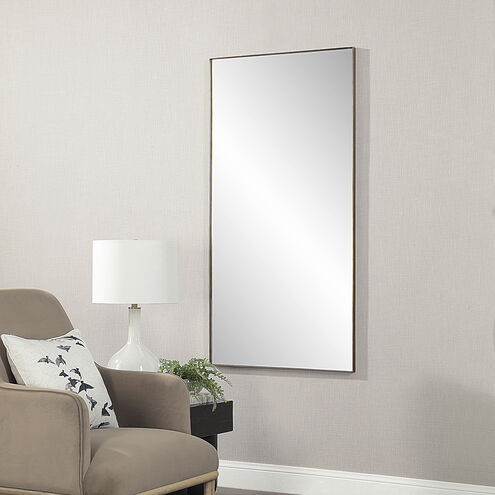 Marigold 60 X 30 inch Antique Brushed Brass Wall Mirror