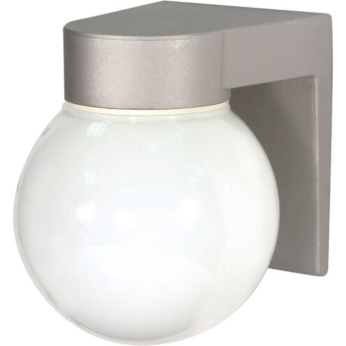 Brentwood 1 Light 7 inch Satin Aluminum Outdoor Wall Mount