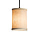 Textile LED 4 inch Polished Chrome Pendant Ceiling Light