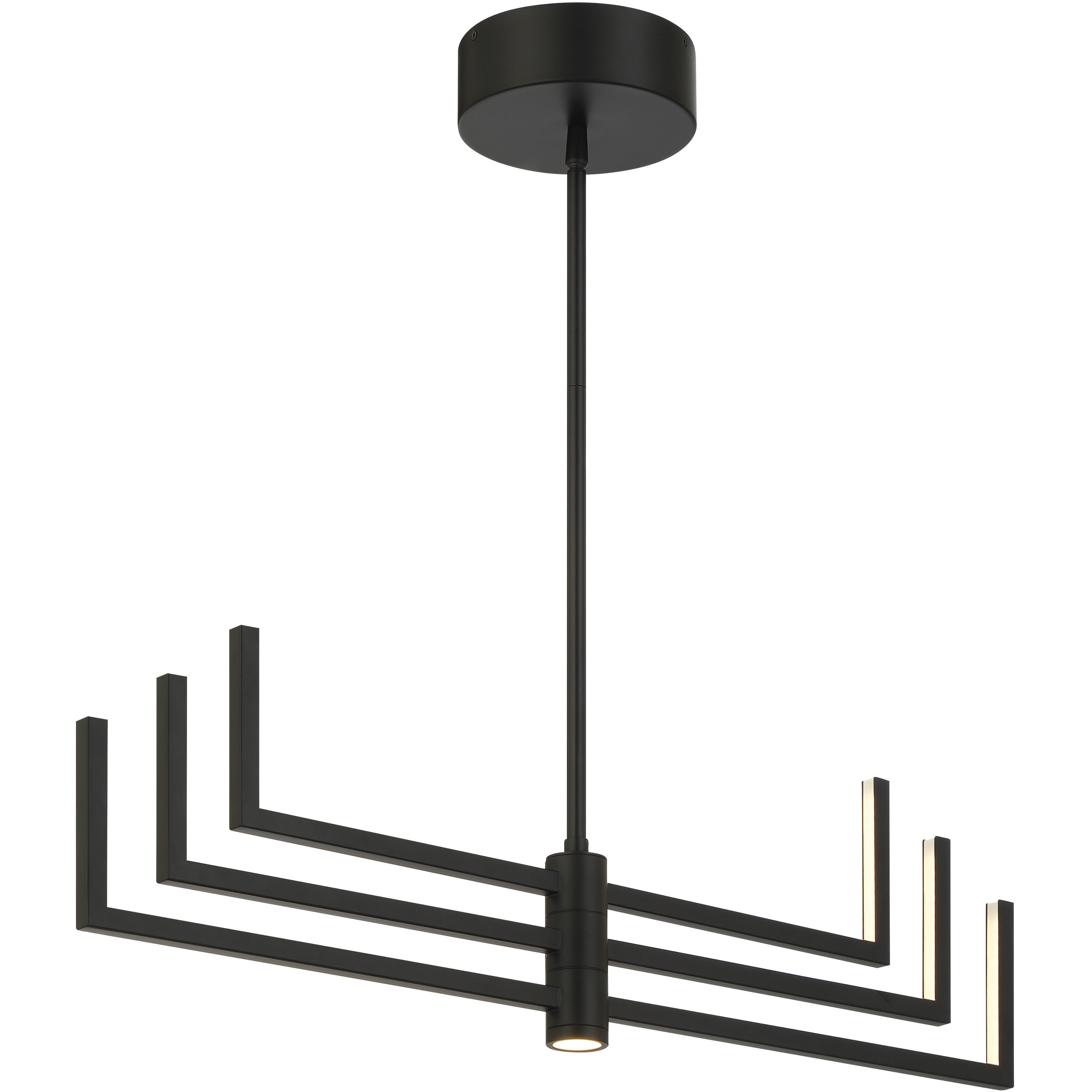 Articular LED 24.25 inch Coal Chandelier Ceiling Light