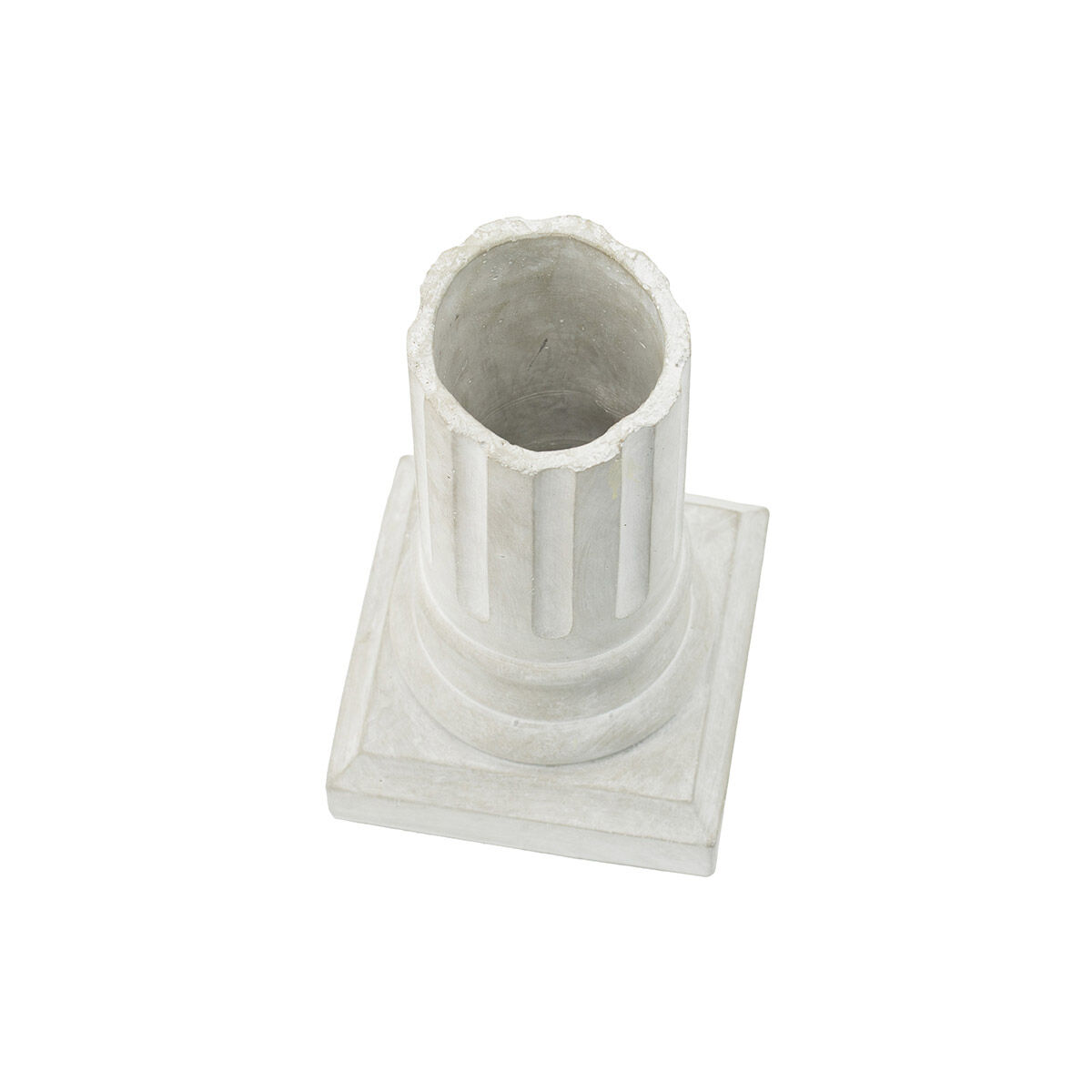 Greek Column Off-White Outdoor Planter