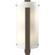 Forged Vertical Bar 2 Light 7.5 inch Bronze ADA Sconce Wall Light