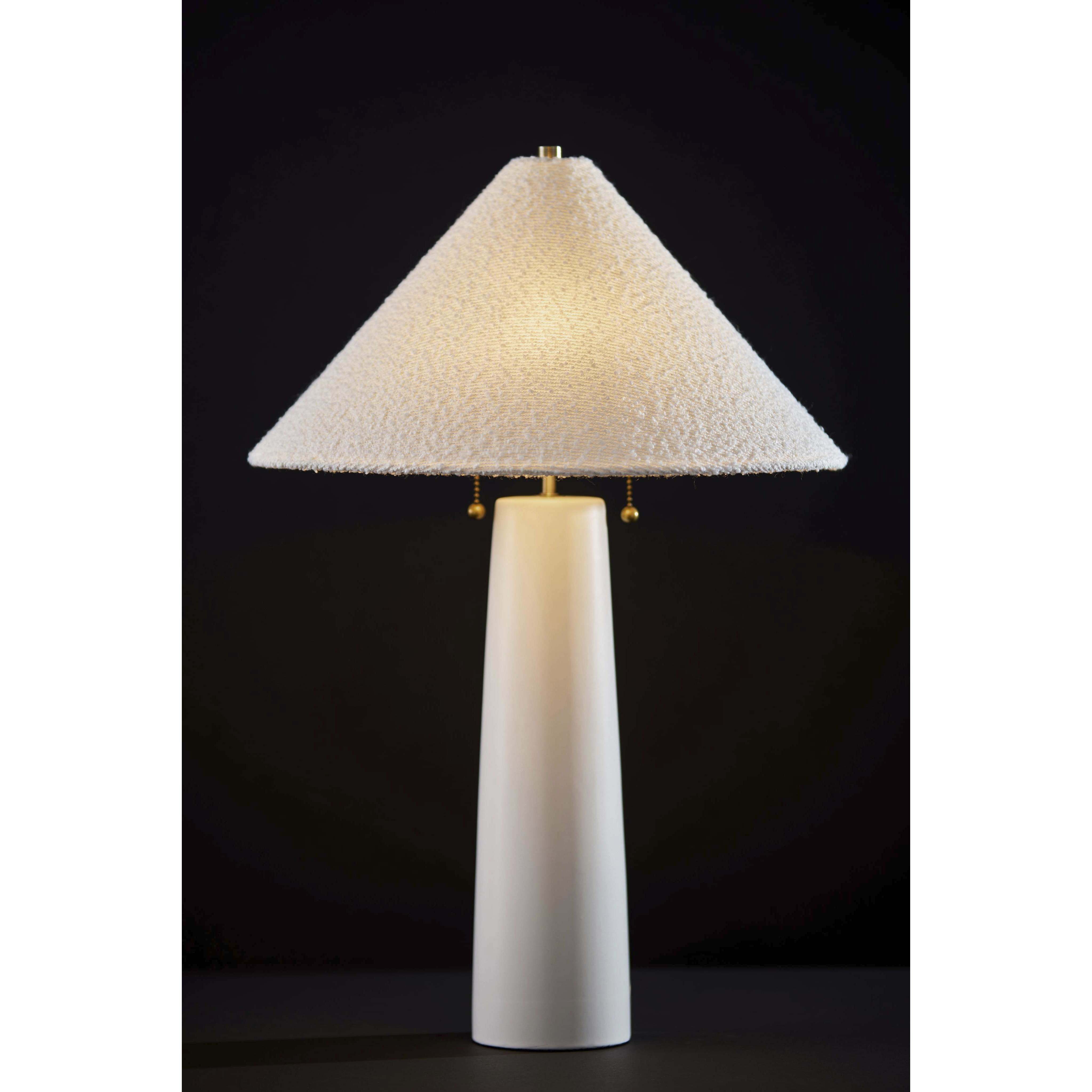 Waylon 24.25 inch 40.00 watt White and Antique Brass Table Lamp Portable Light