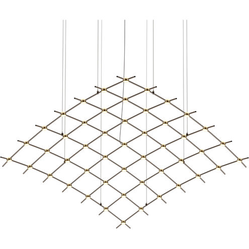 Constellation Aquarius Major LED 177 inch Espresso Black Chandelier Ceiling Light in 2700K, White Optical Acrylic, 10 FT. Cord