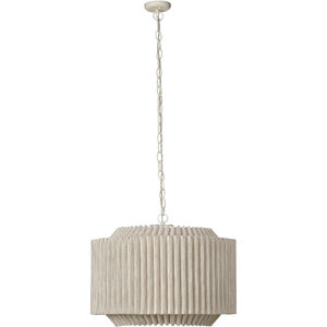 Theory 4 Light 26.75 inch Off-White Chandelier Ceiling Light