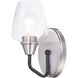 Goblet 1 Light 4.75 inch Black and Satin Nickel Wall Sconce Wall Light