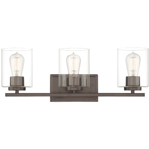 Liam 3 Light 23 inch Satin Copper Bronze Bath Bar Wall Light