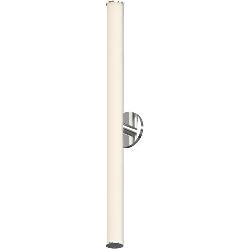 Bauhaus Columns LED 2 inch Satin Chrome Wall Bar Wall Light