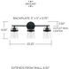 Madison 3 Light 23 inch Matte Black Vanity Light Wall Light