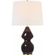 Thomas O'Brien Noppon 29.5 inch 15 watt Black Caviar Table Lamp Portable Light