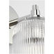 C&M by Chapman & Myers Barstow 1 Light 4.5 inch Polished Nickel Bath Vanity Wall Light