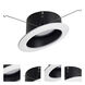 Sloped LED Black / White Recessed Retrofit Reflector, Selectable CCT