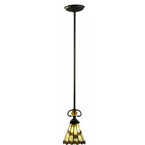 Springdale LED 6 inch Tiffany Bronze Mini Pendant Ceiling Light