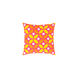 Miranda 22 X 22 inch Bright Yellow and Bright Orange Throw Pillow