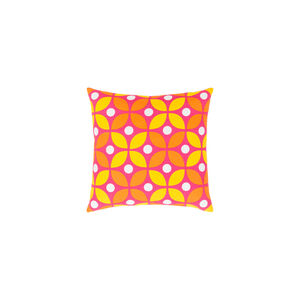 Miranda 22 X 22 inch Bright Yellow and Bright Orange Throw Pillow