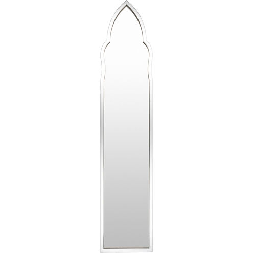 Cathedral 58 X 12 inch Light Grey Full Length/Oversized Mirror, Arch/Crowned Top