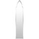Cathedral 58 X 12 inch Light Grey Full Length/Oversized Mirror, Arch/Crowned Top