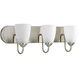 Gather 3 Light 24 inch Brushed Nickel Bath Vanity Wall Light in Bulbs Not Included, Standard